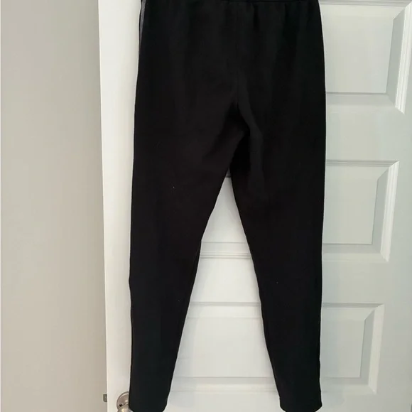 Adidas Black and White Sweatpants with Tapered Legs - Picture 4 of 4